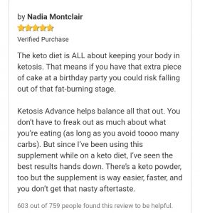 Keto Advanced Weight Loss Reviews 